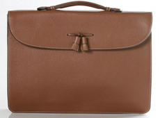 Leather Tassel Bag_teak color
