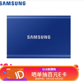 ǣSAMSUNG) 1TB Type-cƶӲ ̬PSSD NVMeٴ1050MB/ T7  MU-PC1T0H