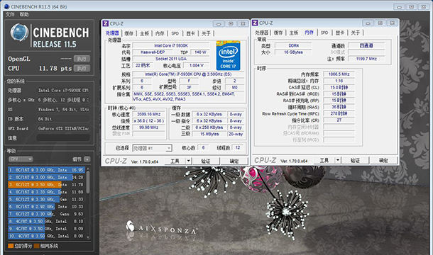Cinebench���߳����ܲ���